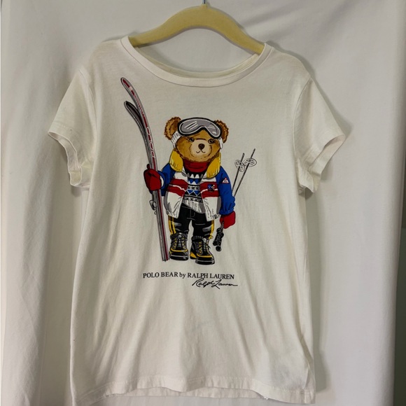 Ralph Lauren Other - Ralph Lauren Kids White Tee with Polo Bear Graphic